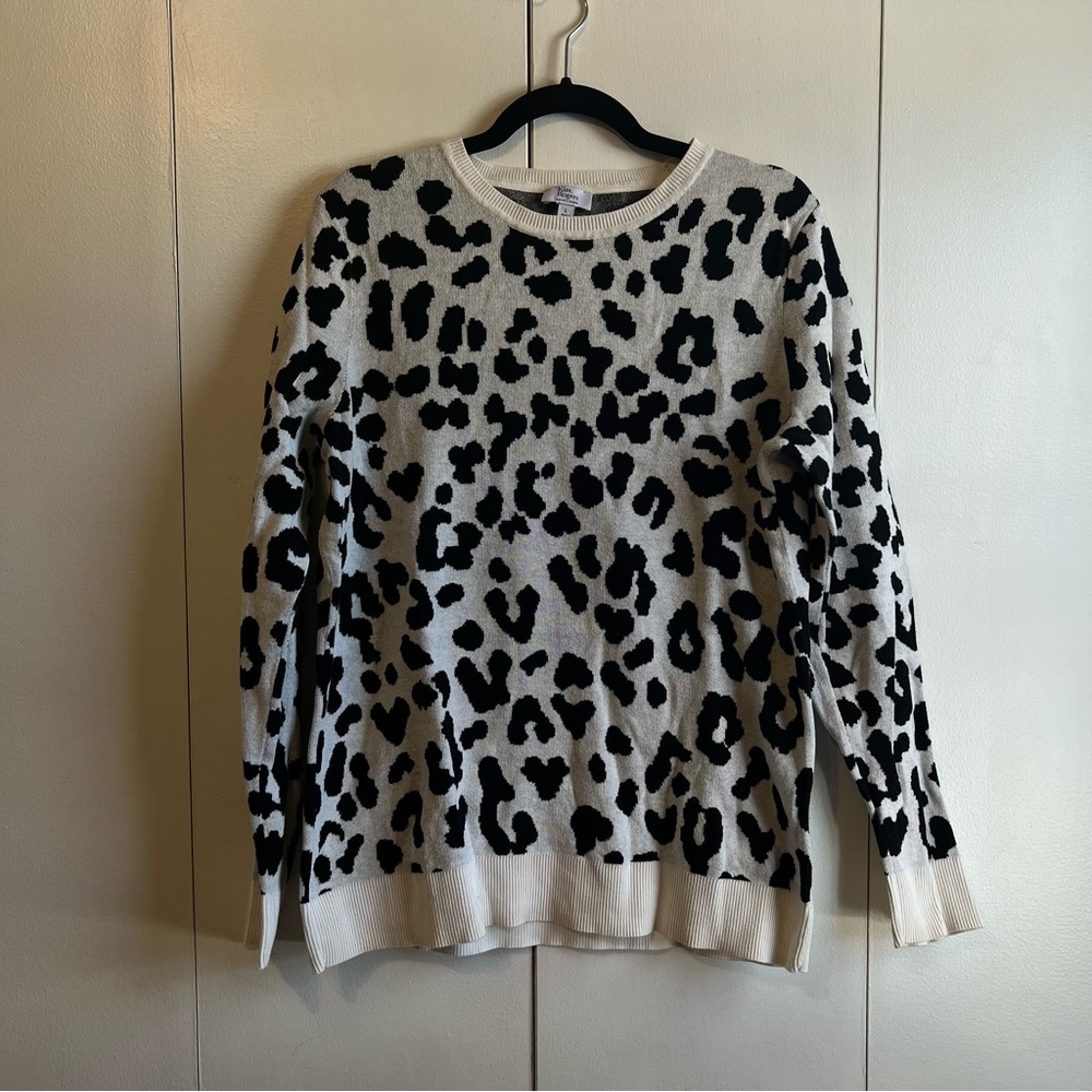 Kim Rogers Animal Print Pullover Sweater